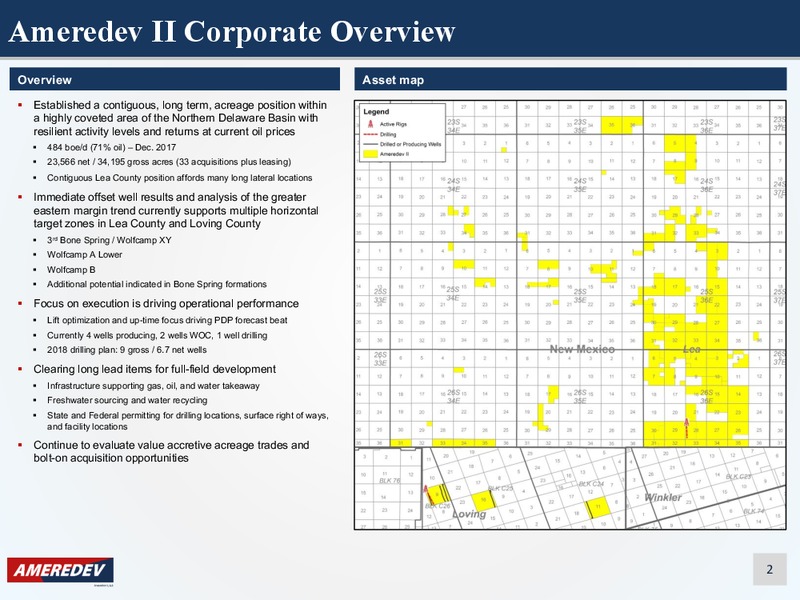 IPAA Private Capital Conference – Ameredev II, LLC – slide 2