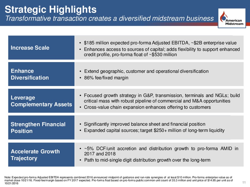 American Midstream JP Energy Merger – American Midstream Partners Lp – slide 10