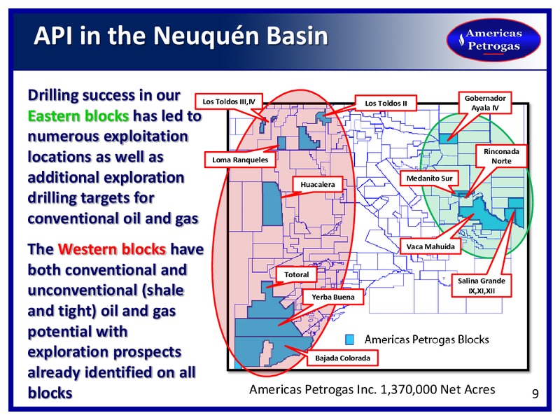 TD SECURITIES LONDON ENERGY CONFERENCE – Americas Petrogas – slide 8