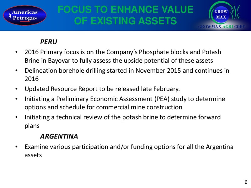 February 2015 Corporate Presentation – Americas Petrogas – slide 5