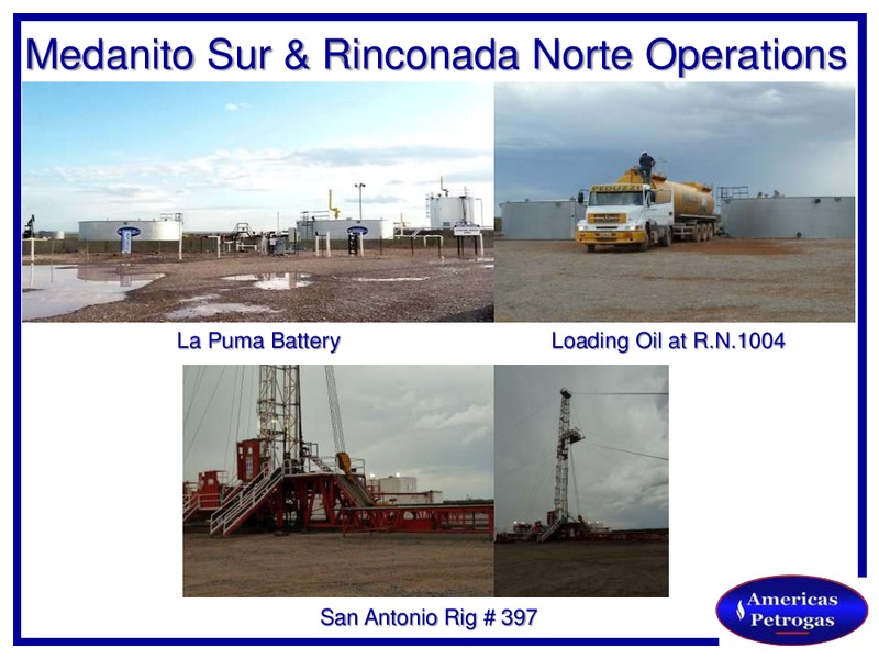 JUNE 2012 INVESTOR PRESENTATION – Americas Petrogas – slide 34