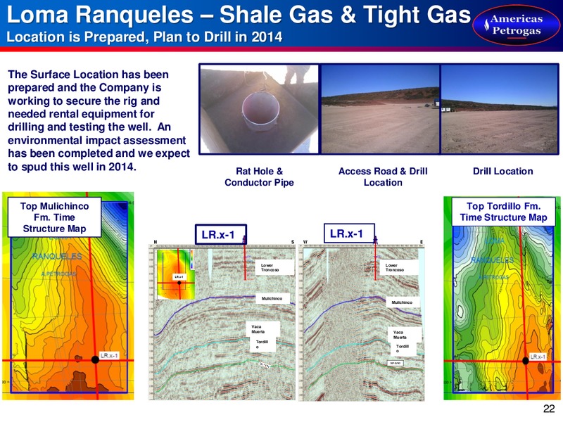 Annual General Meeting Presentation – Americas Petrogas – slide 20