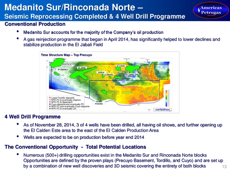 Corporate Presentation – Americas Petrogas – slide 11