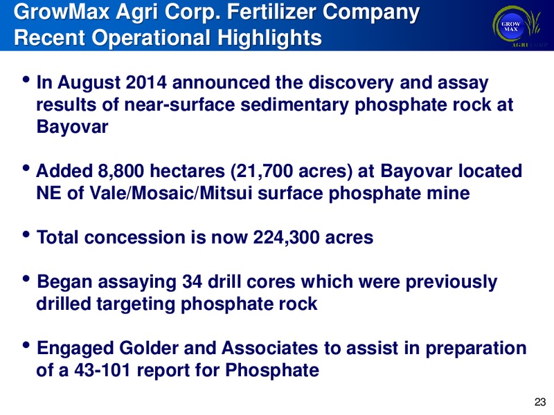 Corporate Presentation – Americas Petrogas – slide 21