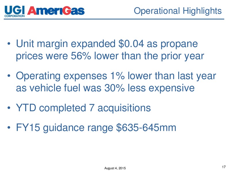 Q3 2015 Earnings Call – Amerigas Partners Lp – slide 16