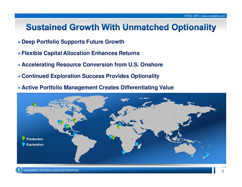 2014 UBS Houston Energy Bus less Tour – Anadarko Petroleum Corp – slide 2