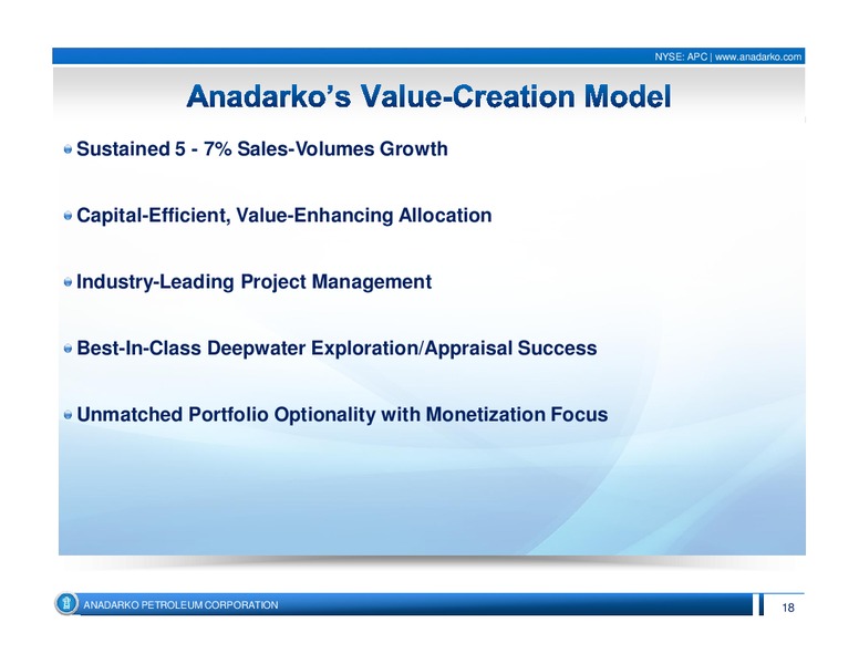 2014 UBS Houston Energy Bus less Tour – Anadarko Petroleum Corp – slide 18