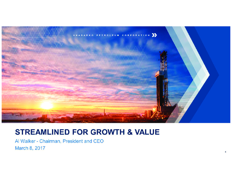 March 2017 Investor Presentation – Anadarko Petroleum Corp – slide 3