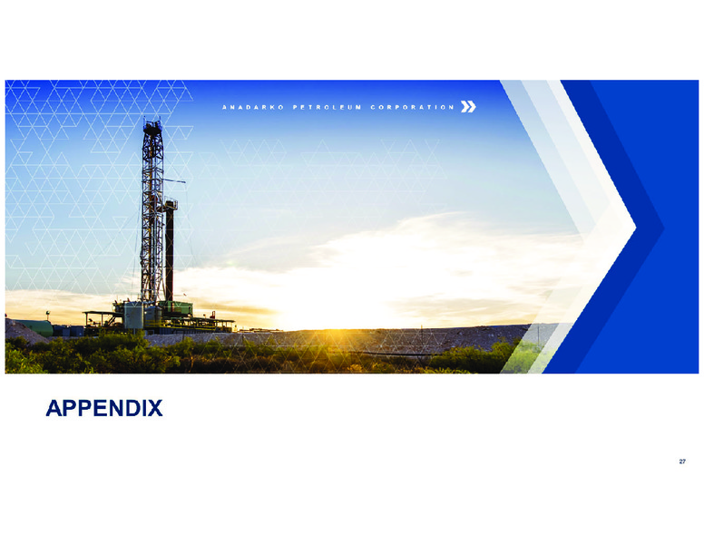 March 2017 Investor Presentation – Anadarko Petroleum Corp – slide 26