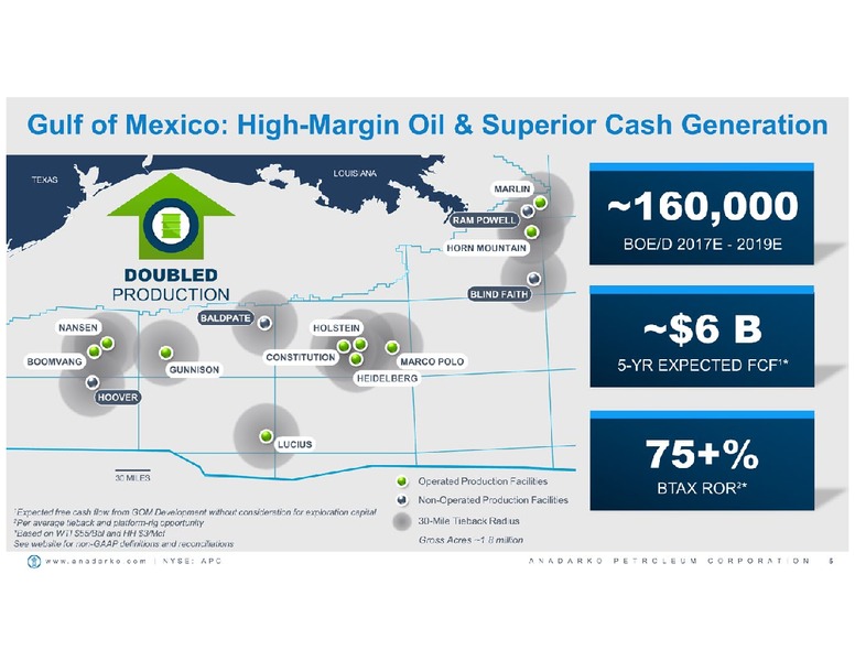 2017 Wells Fargo Energy Conference – Anadarko Petroleum Corp – slide 4