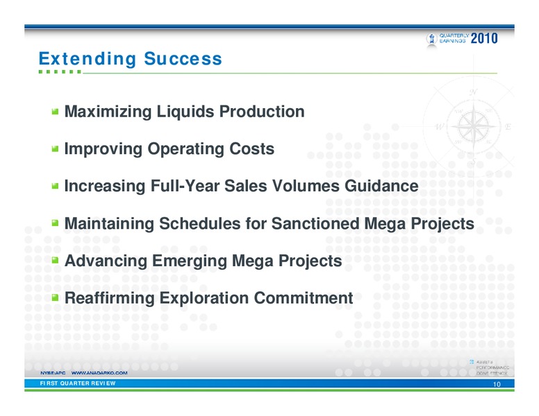Q1 2010 Earnings Call – Anadarko Petroleum Corp – slide 9