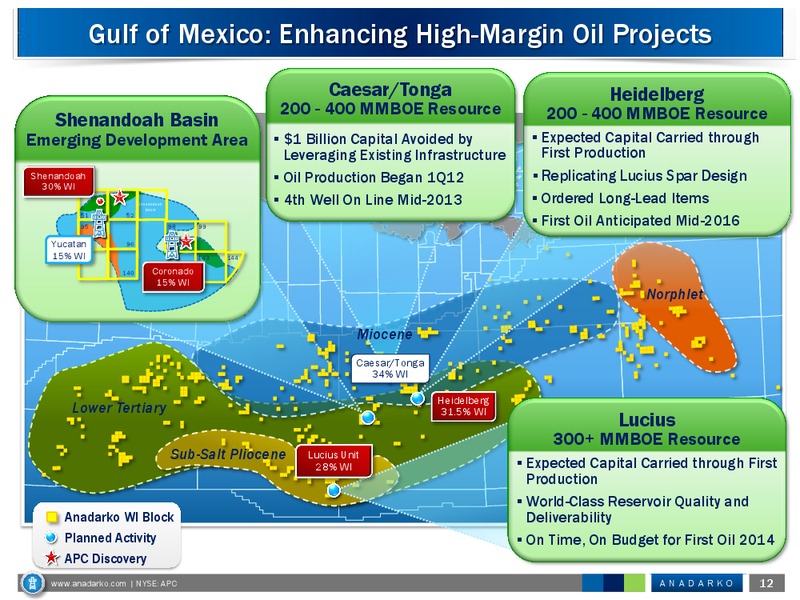UBS Global Oil and Gas Conference – Anadarko Petroleum Corp – slide 12