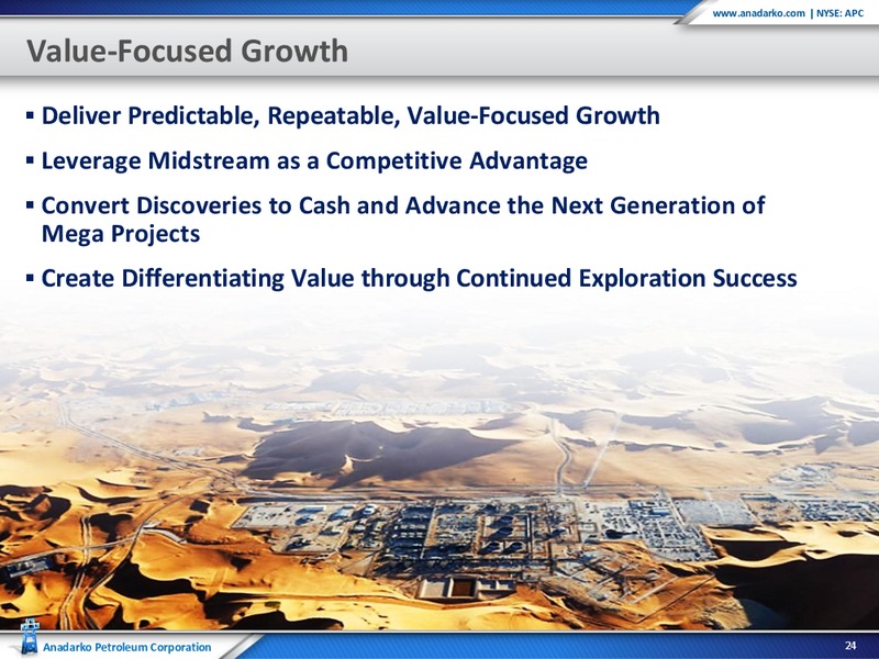RBC Capital Markets 2012 Global Energy and Power Conference – Anadarko Petroleum Corp – slide 24