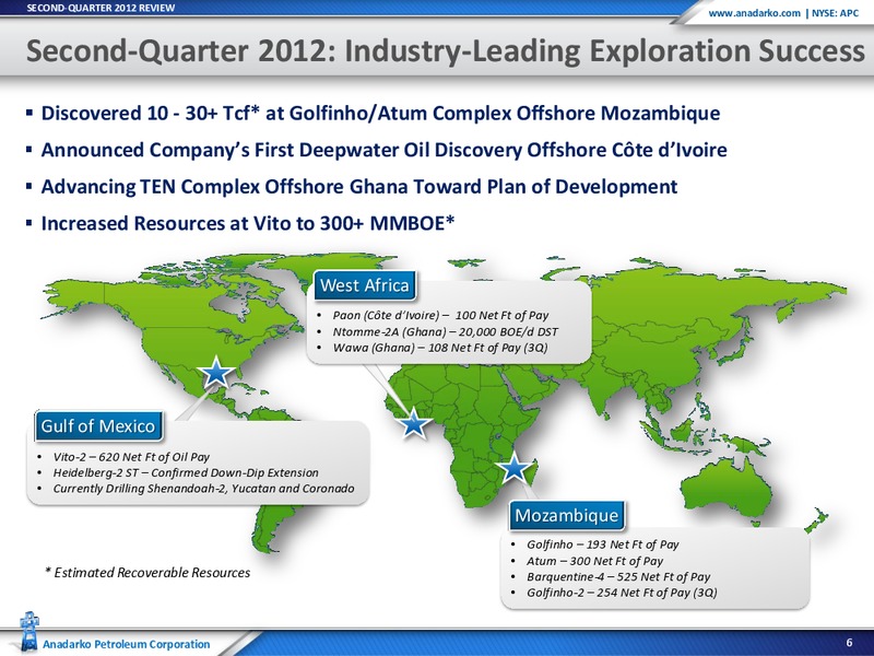 Q2 2012 Earnings Call – Anadarko Petroleum Corp – slide 5