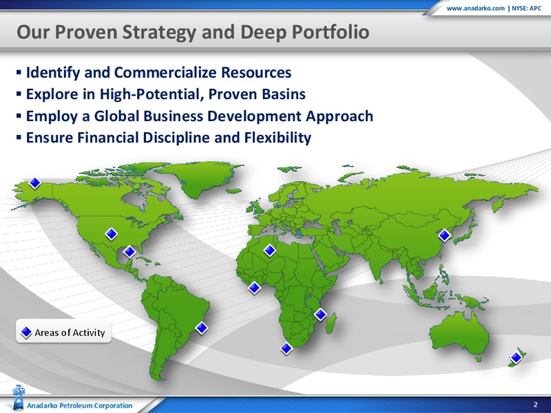 Johnson Rice and Companys 4th Annual Energy Conference – Anadarko Petroleum Corp – slide 2