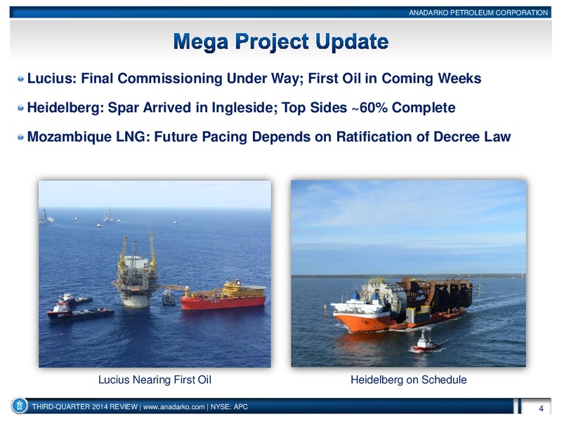 Q3 2014 Earnings Call – Anadarko Petroleum Corp – slide 4