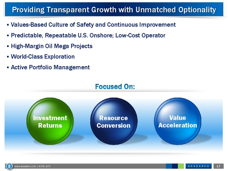 Bank of America Merrill Lynch Global Energy Conference – Anadarko Petroleum Corp – slide 17