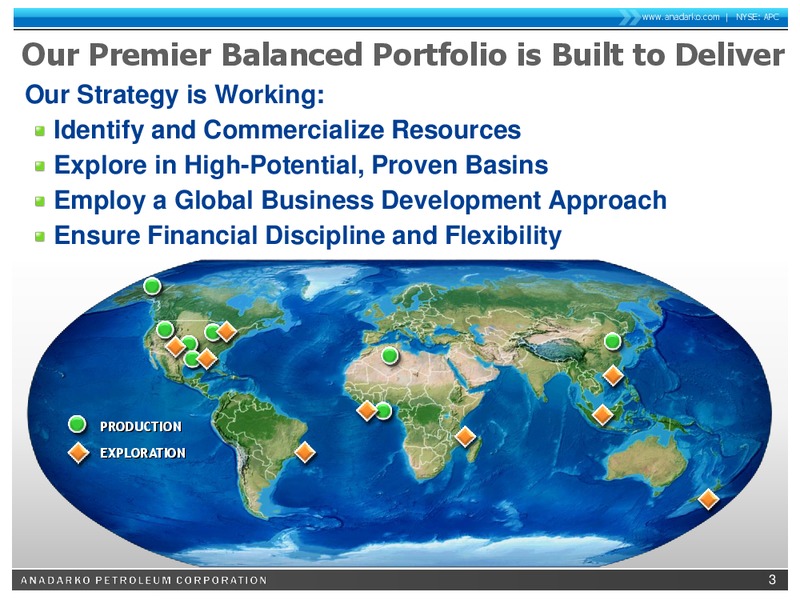 Wells Fargo Securities 10th Annual Pipeline MLP and Energy Symposium – Anadarko Petroleum Corp – slide 2
