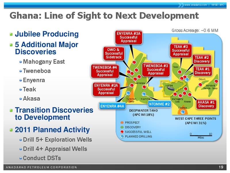 Wells Fargo Securities 10th Annual Pipeline MLP and Energy Symposium – Anadarko Petroleum Corp – slide 18