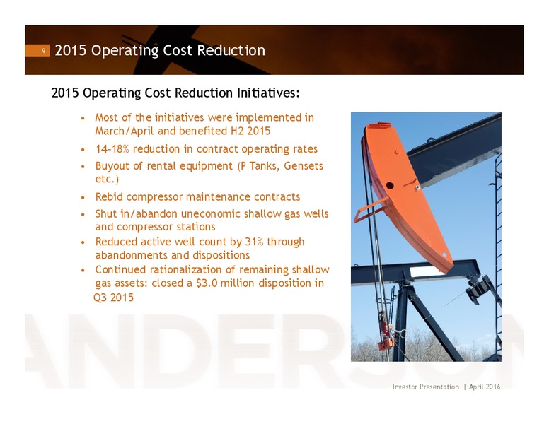 April 2016 Investor Presentation – Anderson Energy Inc – slide 8