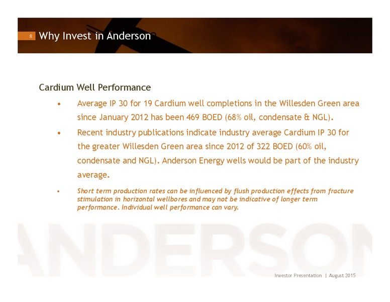 August 2015 Investor Presentation – Anderson Energy Inc – slide 7