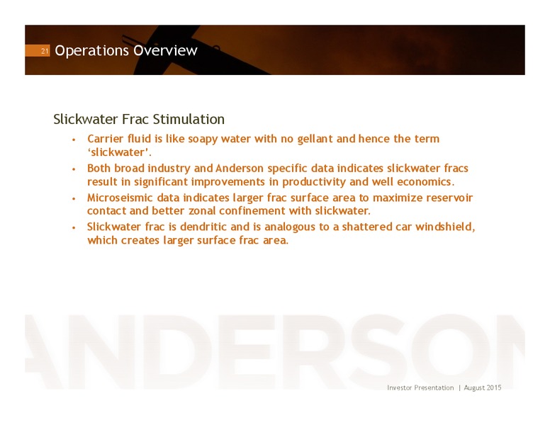 August 2015 Investor Presentation – Anderson Energy Inc – slide 20
