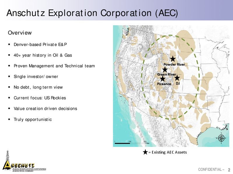 EnerCom Conference – Anschutz Exploration Corporation – slide 2
