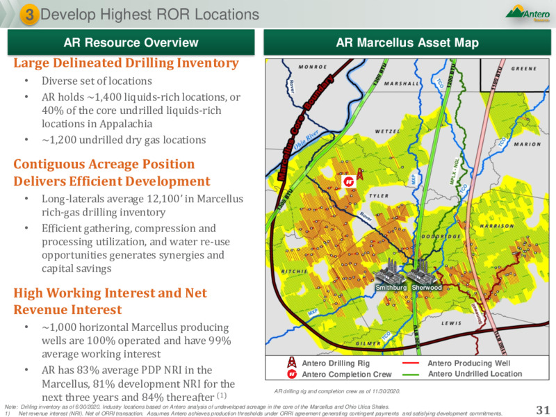 Company Presentation   December 2020 – Antero Midstream Corporation – slide 30