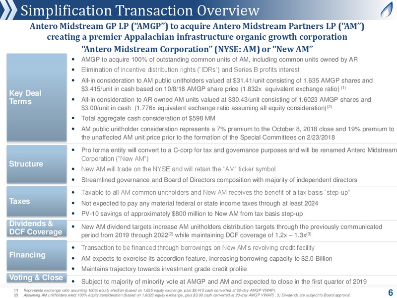 October 2018 Corporate Presentation – Antero Midstream Partners Lp – slide 5