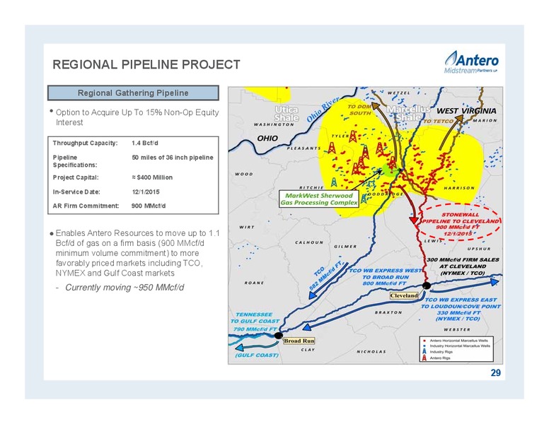 February 2016 Partnership Overview – Antero Midstream Partners Lp – slide 29