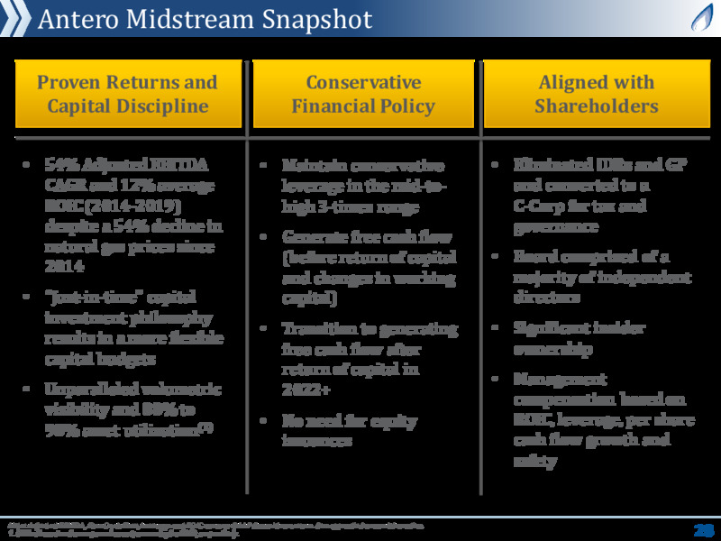 June 2020 Investor Presentation – Antero Midstream Partners Lp – slide 27