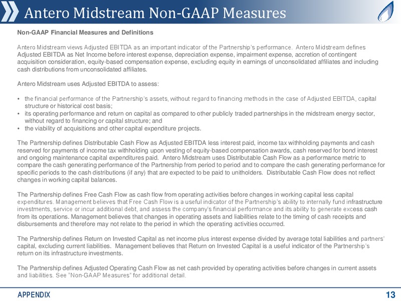 3Q 2018 Earnings – Antero Midstream Partners Lp – slide 12