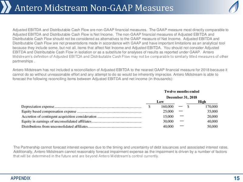 3Q 2018 Earnings – Antero Midstream Partners Lp – slide 14