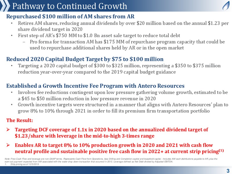 Antero Midstream New Outlook – Antero Midstream Partners Lp – slide 2