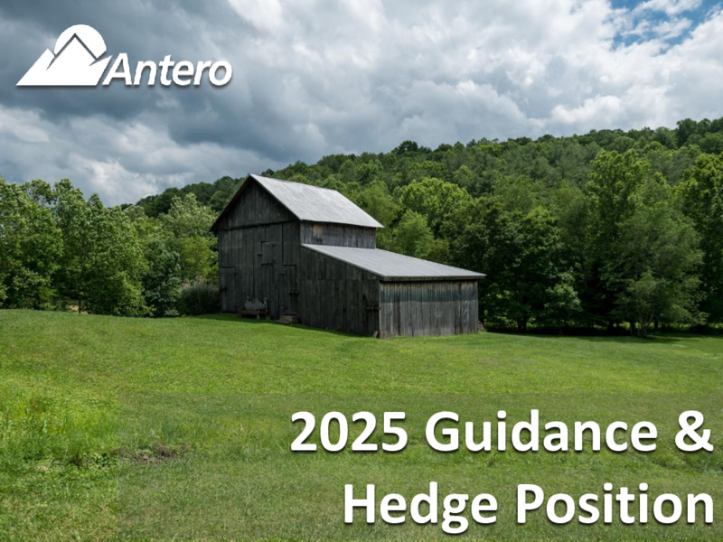 2025 Guidance & Hedge Position – Antero Resources – slide 1