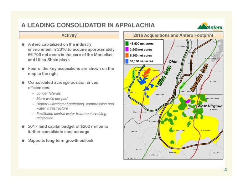 February 2017 Company Overview – Antero Resources – slide 4