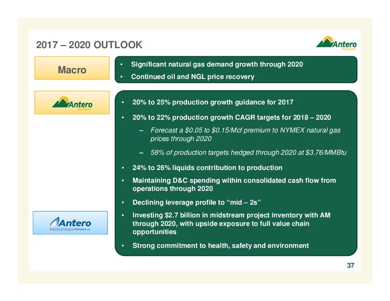 February 2017 Company Overview – Antero Resources – slide 36