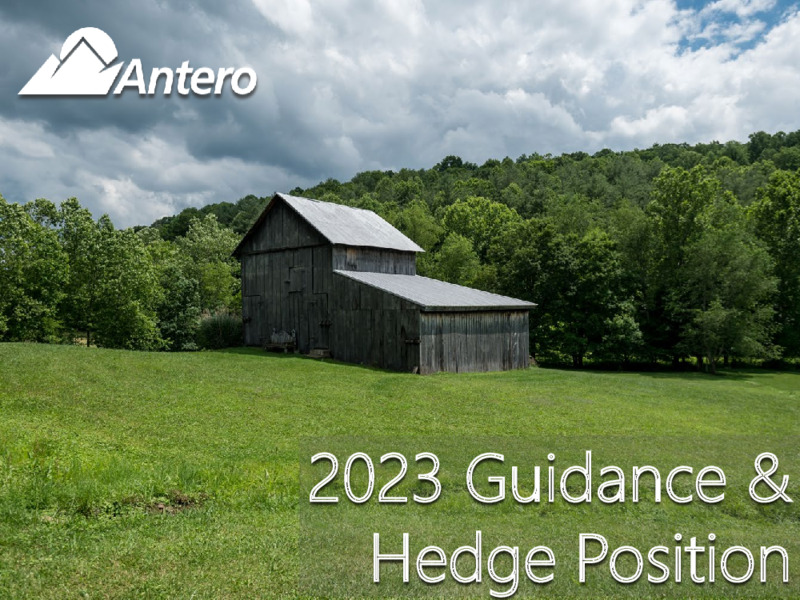2023 Guidance and Hedge Position – Antero Resources – slide 1