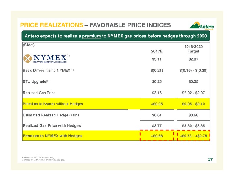 2017 Company Presentation – Antero Resources – slide 27