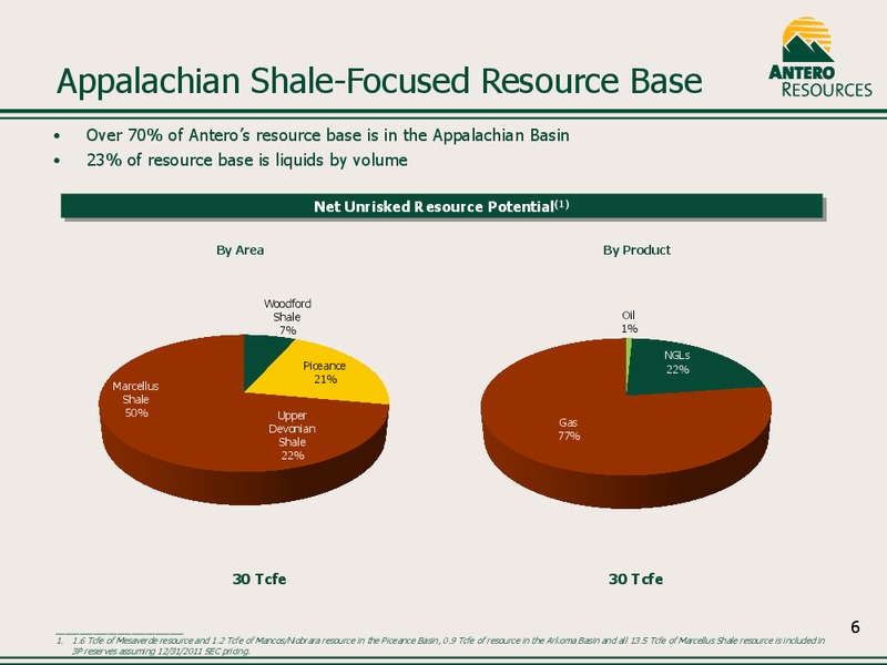 Company Overview May 2012 – Antero Resources – slide 6