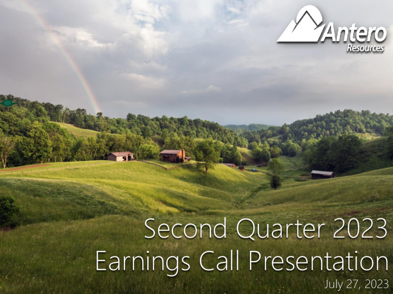 2Q 2023 Earnings Presentation – Antero Resources – slide 1