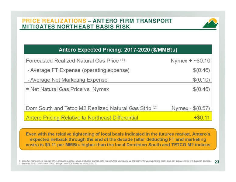 2Q 2017 Company Overview – Antero Resources – slide 22