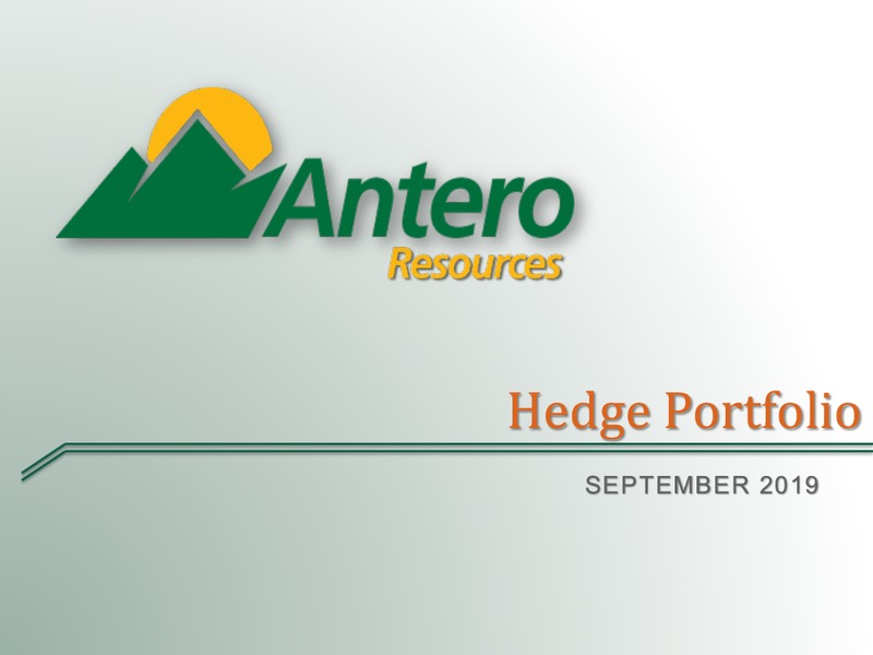 Hedge Portfolio – Antero Resources – slide 1