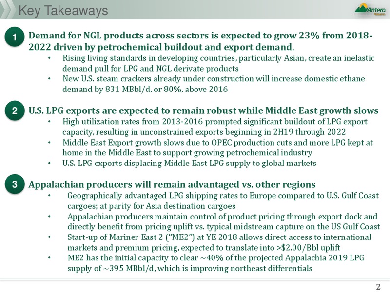NGL Fundamentals – Antero Resources – slide 2