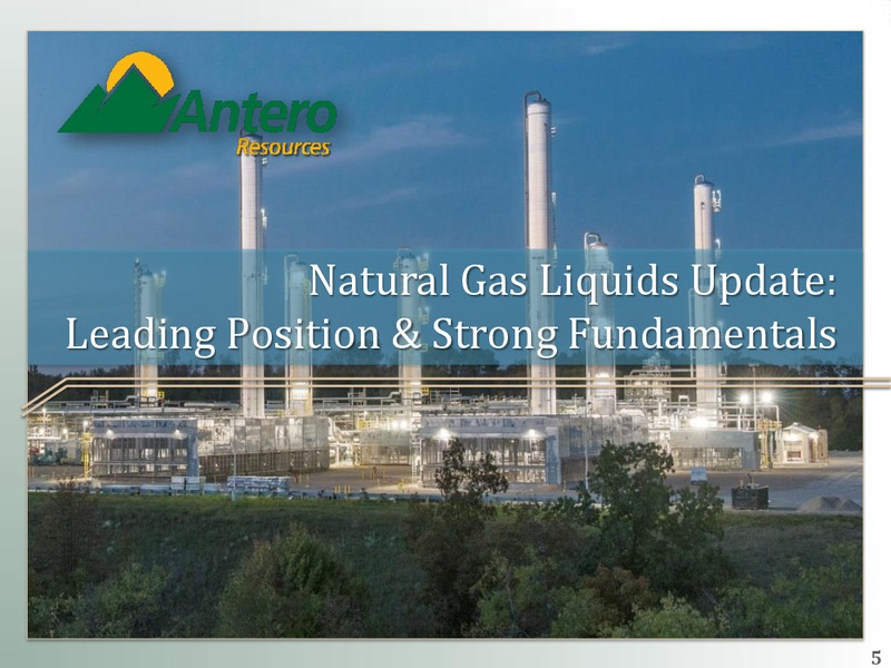 October 2018 Presentation – Antero Resources – slide 4