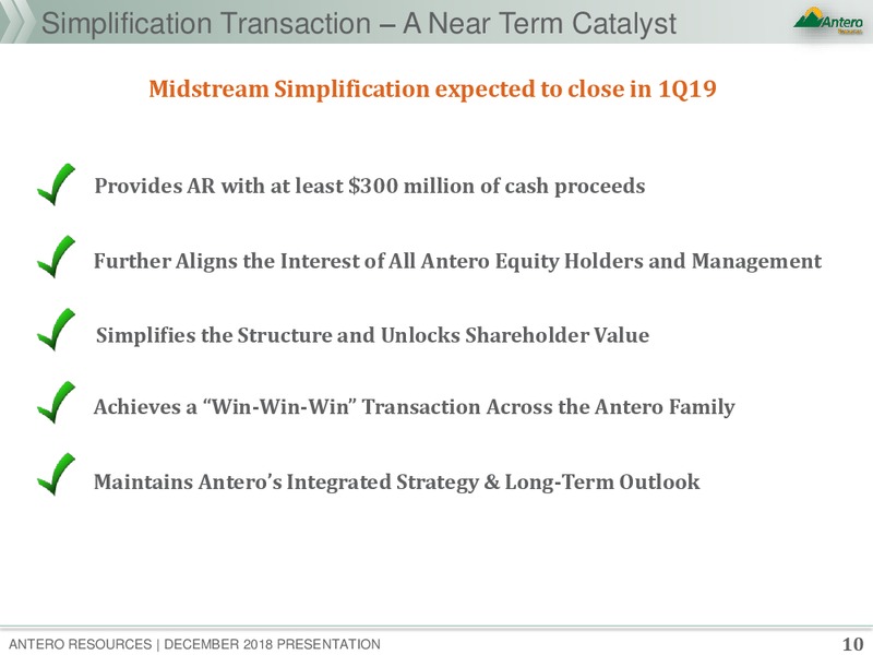December 2018 Corporate Presentation – Antero Resources – slide 8