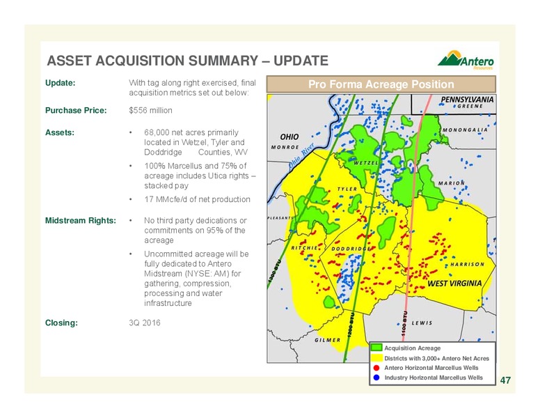 July 2016 Corporate Overview – Antero Resources – slide 46