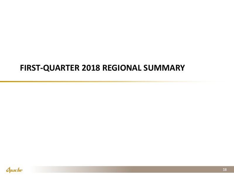 1Q 2018 Earnings Presentation – Apache Corp – slide 17