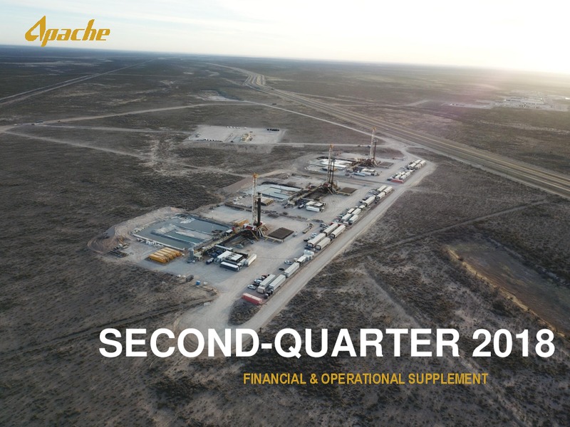 2Q 2018 Investor Presentation – Apache Corp – slide 1