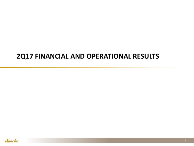 2Q 2017 Operational Supplement – Apache Corp – slide 3